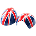 Miniatyrbilde 1 av 5: Røde, blå britiske flagg speiltrekk for R55 R56 R57 R58 R60 R61 Power Folding