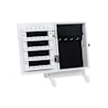 Miniatyrbild 3 av 5: Giantex Liten Spegel Smyckeskåp Organizer Garderob Bänkskåp Förvaring Låda Med Stativ (Vit) - RWJewelry Cabinet