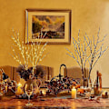 Miniatyrbillede 3 af 5: Grenlygter, LED Pilegren Lighted Branch DIY Træ Pilegrene Lampe Batteridrevet Kviste (5stk, Varm Hvid)