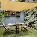 Miniatyrbilde 1 av 4: Rektangulær SkyggeSeil 2x3 m, Pustende HDPE Skyggeduk (185g/㎡), Rektangulært Skyggenett 3x2 m, Motstandsdyktig 98% UV-beskyttelse for Patio Hage Te