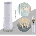 Miniatyrbillede 2 af 3: 6x Hvide Lysekrone Lysskærme Stikdåser 25mm Dia 80mm Længde--