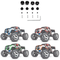 Pikkukuva 5 / 5: Metal Hex Wheel Hubs Pins ja Flange Lock Nuts Slash 2WD 1/10 Upgrade Parts Korvaa 1654 3654.4