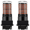 Pikkukuva 1 / 5: 2 kpl 3156 P27W T25 3014 144Smd Canbus LED-polttimot, kirkas autojen takavalo, jarruvalo, peruutusvalo, punainen