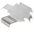 Miniatyrbilde 2 av 5: Rustfritt stål chassis rustning aksel skid plate for 1/10 RC Crawler TRX4 -4 oppgraderingsdel