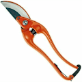 Miniatyrbild 1 av 3: Smidda sekatörer P3-23-F, orange färg, längd 230 mm.