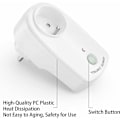 Miniatyrbillede 4 af 4: Sæt med 5 Programmerbare Elektriske Stikkontakter, Trådløs Fjernbetjeningsstikkontakt med 2 Fjernbetjeninger 2 Batterier Inkluderet, 30M Kontrol Afstand i Åbent Område