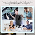 Miniatyrbild 4 av 5: Trådlös Videodörrklocka M8 Smart Visuell Dörrklocka Tvåvägs Intercom Infraröd Nattsyn Fjärrövervakning Säkerhetssystem