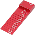 Miniatyrbillede 3 af 5: Justeringsblok Højde Gauge Kit, Rustfrit Aluminiumlegering Massiv Stang til Træbearbejdning (Rød)