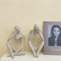 Miniatyrbillede 5 af 5: Resin Skulptur, Moderne Kunst Statue, Abstrakte Dekorative Figuren, für Wohnzimmer, Büro, Café, Club Dekor (Stil 3)