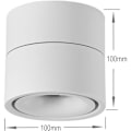 Miniatyrbilde 5 av 5: Spottak i taket 10W LED Takspotter Taklampe, Justerbar lampehode, Spotter, Takspotter, Taklampe, Justerbar