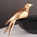 Miniatyrbilde 5 av 5: Golden Bird Storage Tredimensjonalt anheng Veranda Fuglerede Nøkkel Bærbar Oppbevaringsboks