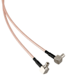 Pikkukuva 5 / 5: Sma Y-tyyppiin 2 X Ts9 Uros / Crc9 Uros Liitin Liitin Kaapel Rg 316 30Cm Kulta