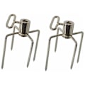 Miniatyrbilde 1 av 5: Grillspydder med skruer for rotisseri, for: ca. 1 de Tourne spindeldiameter 10 mm, sett med 2