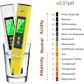 Miniatyrbild 4 av 5: PH-mätare, TDS & EC Temperaturmätare, 4-i-1 Vattenkvalitetstestare med LCD-display, Automatisk Kalibrering för Pool, Akvarium, Mat