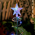 Miniatyrbillede 2 af 5: Juletræ Lys Girlande, Udendørs Sol Juledekoration Gran, Spiral Juletræ, Udendørs Sol Lys Have Juledekoration LED Lys
