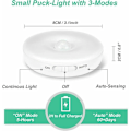 Miniatyrbillede 4 af 5: Automatisk LED Natlys, Indendørs Bevægelsessensor Lampe, Trådløse LED Lamper, 3 Tilstande (Auto/Tændt/Slukket), LED Skabslampe, USB Genopladelig Lampe til Vitrine