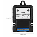 Miniatyrbilde 4 av 4: PWM 6V/12V 3A Solcelleladningsregulator Plast Solcelle Kontroller Bærbar Solcellepanel Kontroller Energiforbruksregulator med LED-indikator Ny Pro