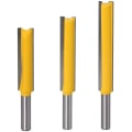 Miniatyrbilde 1 av 5: 8mm sporfres, 3 stk ekstra lang rett fresesett for fresing av treverk, rett skjæreblad
