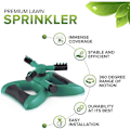 Miniatyrbillede 3 af 4: Signature Garden Græs Sprinkler Rotation, Forbinder Flere Store Tre-armede C Sprinklere, 12 Indbyggede Sprøjte Dyser, 360 D HIASDFLS