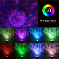 Miniatyrbillede 2 af 5: LED Stjernehimmel Projektor Ocean Bølge Projektor med Fjernbetjening / Bluetooth 5.0 / 360 ° Rotation / 3 Lysstyrke Niveauer Bedste Gaver til Jul Ea