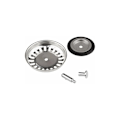 Miniatyrbillede 3 af 5: Klassisk afløbsrist med 79,3 mm diameter, 2 stk. Rustfrit stål Køkkenvask Stop, Universal Køkkenvask Si, Rustfrit stål Anti-Tilstopning Vask Dr