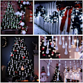 Miniatyrbilde 5 av 5: Julelys, Solcelledrevne Utendørs Julelys Feelykter Kald Hvit 40LED 6.8m Vanndråpe Regnlys Vanntette Lys Hjem Soverom Dekor