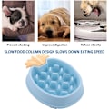 Miniatyrbillede 3 af 5: Langsom Foderhundebolle Anti-Gulping Sund Spisning Stop Bloating Interaktiv Sjov Alternativ Anti-Skrid Hund Langsom Foder Pet Skål D