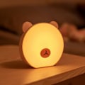 Miniatyrbillede 3 af 5: Lille Bjørn LED Nattelys Tryk Sensor Led Lampe Tre-Niveau Farvetemperatur Soveværelse Sengelampe Børnegave, Grå
