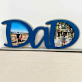 Miniatyrbillede 2 af 5: Fars dag fotoramme, dattergaver, fødselsdagsgaver, julegaver - Blå