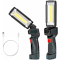 Miniatyrbilde 1 av 5: LED lommelykt med COB-lys, bærbar USB-ladbare inspeksjonslampe med magnetisk base, ultra-lyssterk med 5 lysmoduser for DIY-verkstedet