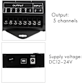 Miniatyrbillede 5 af 5: Tc420 Programmerbar Rgb Led Tidsstyring Dc4V-24V 5 Kanal Led Tidsdæmper