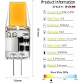 Miniatyrbillede 2 af 5: G4 LED Pære AC/DC 12V 5W LED Lamper G4 Varmt Hvid 3000K Lyspærer Ækvivalent til 50W Halogenlampe 360° Strålevinkel Ingen Flimmer, Pakke med 6, Varmt Hvid
