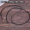 Pikkukuva 5 / 5: SMA-urosliitin - Pigtail-koaksiaalihyppyjohdon jatkokaapeli 3,3 jalkaa pitkä