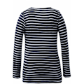 Miniatyrbillede 1 af 5: Kvinde Maternity Amning Toppe Langærmet Toppe Casual Stribet Bluse Toppe Skjorte til Gravide Navy Blue L