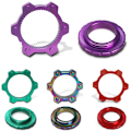 Miniatyrbild 2 av 5: Cykelnav Adapter för 6-håls Center Lock, Adapter för Mountainbike Nav, Center Lock Konverteringssäte, 6-bultad Rotordiskbroms, 4