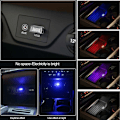 Miniatyrbillede 3 af 5: USB LED-bilsinderrumsbelysning, 7 stk. Plug-in 5V Universal Mini LED USB-lys til bilsinderrummet.