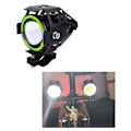 Miniatyrbilde 3 av 5: 2 stk. motorsykkel djeveløye frontlykt 3000LM projektor U7 LED kjøretåke spot dekorativ lampe grønn