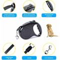 Miniatyrbilde 3 av 5: Utvidbar hundekobbel for mellomstore og små hunder, 5 meter (svart)