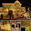 Miniatyrbilde 1 av 5: 30M 300 LED Lyslenke Karneval Bryllup Utendørs Innendørs Hagebelysning, LED Lyslenke Tre Fe Lys for Juletre Dekorasjon Gazebo