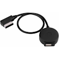 Pikkukuva 1 / 5: AMI MDI Bluetooth-musiikki AUX- ja USB-naaras USB-adapterikaapeli A4 A6 Q5 Q7 -malleihin vuodelta 2009