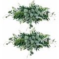 Pikkukuva 1 / 5: 2 kpl Tekokeinotekoinen Eucalyptus-lehtiä sisältävä ovikranssi