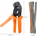 Miniatyrbillede 4 af 5: Dupont Crimper Crimpværktøjssæt med 1550 stk. Dupont Han/Hun Isoleret Modulær Ratchet-stik 2,54 mm 3,96 mm 28-18 AWG 0,25-1,5 mm²