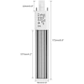 Miniatyrbillede 3 af 5: 6W 2-polet kompakt fluorescerende pære, G23/GX23 fluorescerende pære med vandret rørbase, 3000K (varmhvid G23)