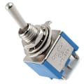 Miniatyrbilde 3 av 3: AC 3A/250V 6A/125V 6-pinners DPDT På/På 2-posisjons vippebryter blå