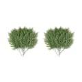 Miniatyrbillede 1 af 5: 80 stk. kunstige cedergrene grene spray falske stængler cypress plast fyrretræ pluk DIY jul