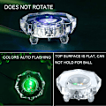 Miniatyrbild 3 av 5: Flerfärgad kristall LED-ljusbas automatisk blinkande basfärgutställning stativ upplyst displayplatta med plan yta