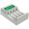 Miniatyrbilde 2 av 5: 2X Intelligent LCD Display Batterilader med 4 NiCd NiMh AA / AAA Spor