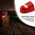 Miniatyrbillede 2 af 5: Solar Lydalarm Strobe Lys Blinkende Klar LED, IP65 Vandafvisende 110dB Høj Alarm Sikkerhedssystem til Hjem Villa Farm Lejlighed Gårdspladser, Hørbar og