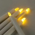Miniatyrbilde 2 av 5: Jul dekorasjon simulering lang stearinlys restaurant plast LED elektronisk lang stearinlys med base