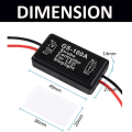 Miniatyrbild 4 av 5: GS-100A Bromsljus Blinkers Modul, DC 12-24V 2A 24W Hög Broms Controller Bakljus Säkerhets Prompt Controller 4 st